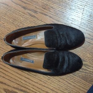 Margaux Black Calf Hair The Loafer Shoes Size 7 Handmade in Spain